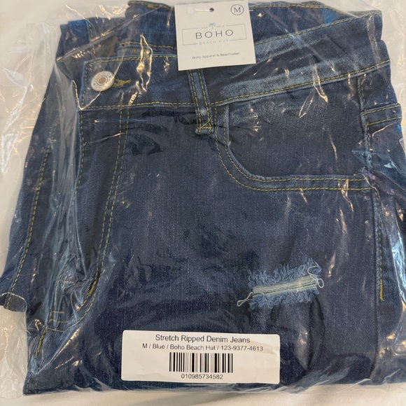 Boho Stretch Ripped Jeans - Picture 3 of 4